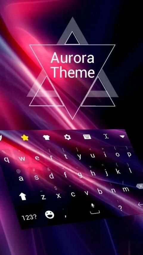 Aurora Keyboard Theme screenshot 2