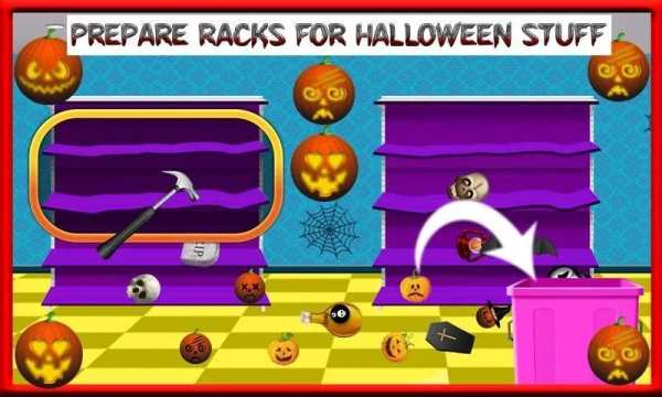 Toko kasir Dekorasi halloween: simulator belanja screenshot 1
