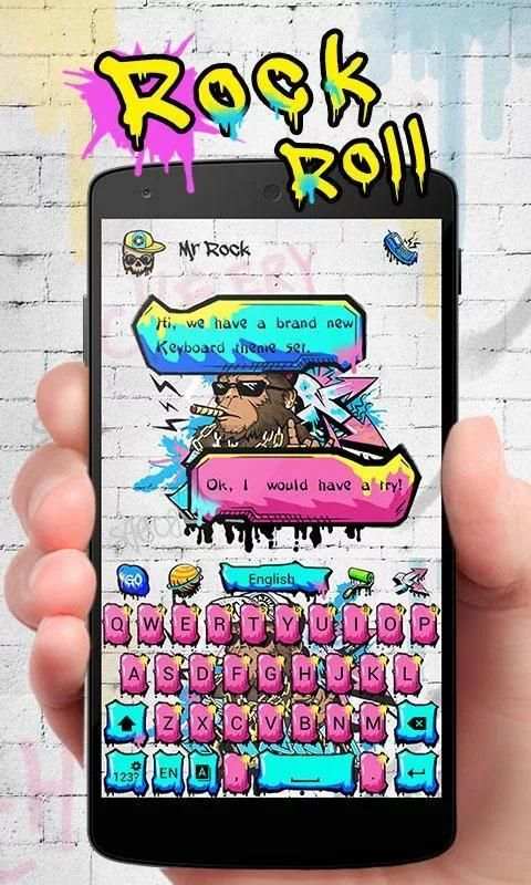 Rock Roll GO Keyboard Theme screenshot 6