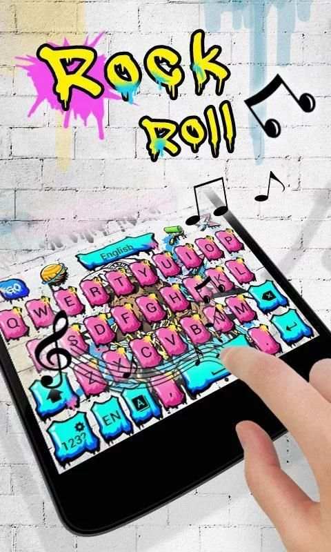 Rock Roll GO Keyboard Theme screenshot 4