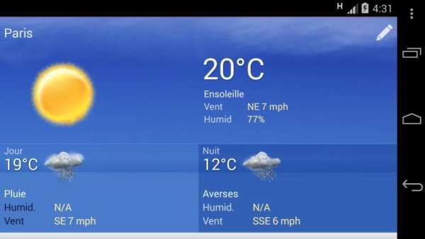 Météo screenshot 3
