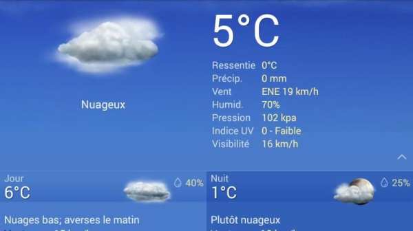 Météo screenshot 1