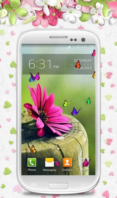 Butterflies Flying On Screen 4 تصوير الشاشة