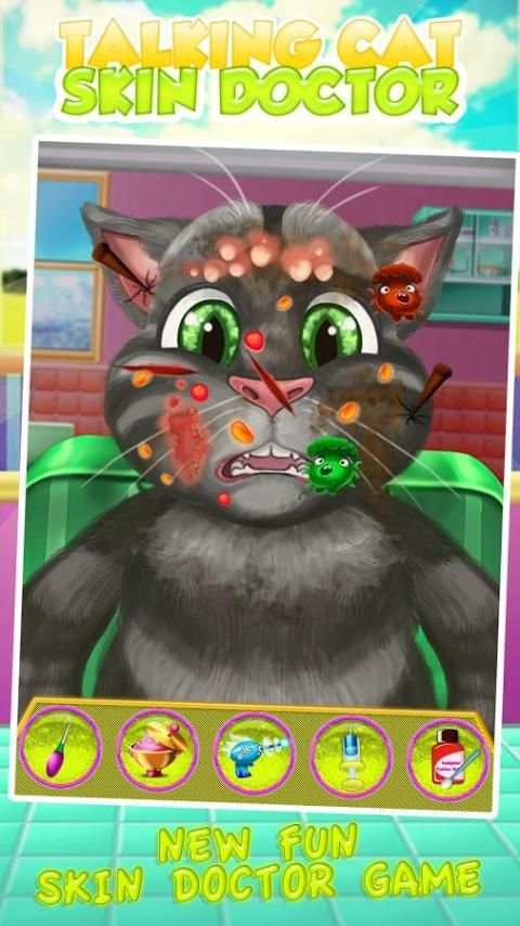 Talking Cat Skin Doctor Kids Game screenshot 3