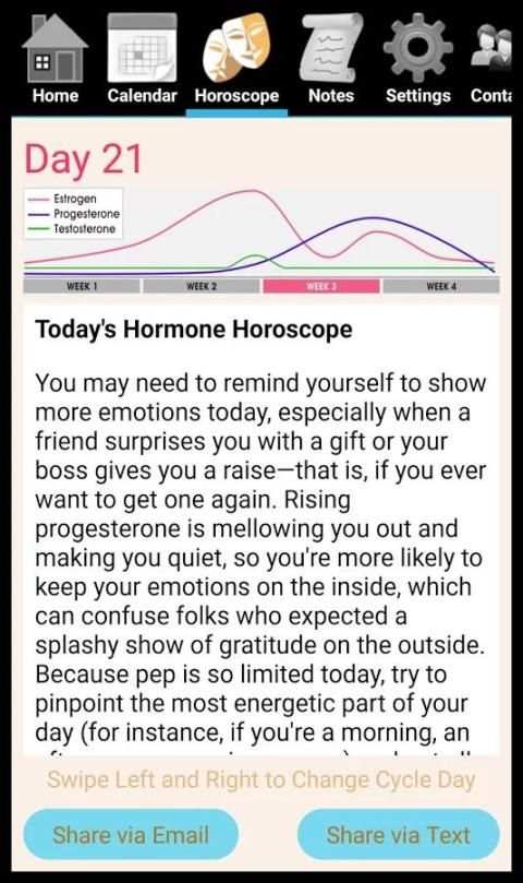 Hormone Horoscope Lite screenshot 3