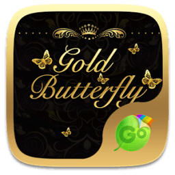 Gold Butterfly Keyboard Theme icon