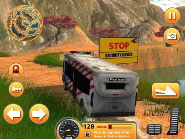 Police Bus Uphill Driving screenshot 9