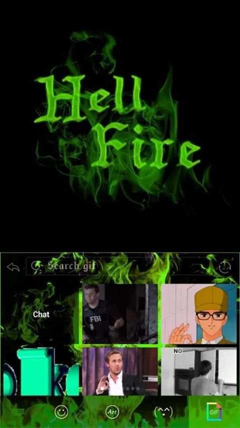 Hell Fire Emoji iKeyboard * screenshot 3