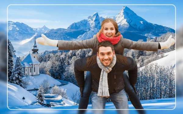 Snowfall Photo Frames скриншот 2