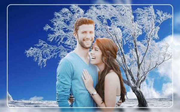 Snowfall Photo Frames скриншот 1