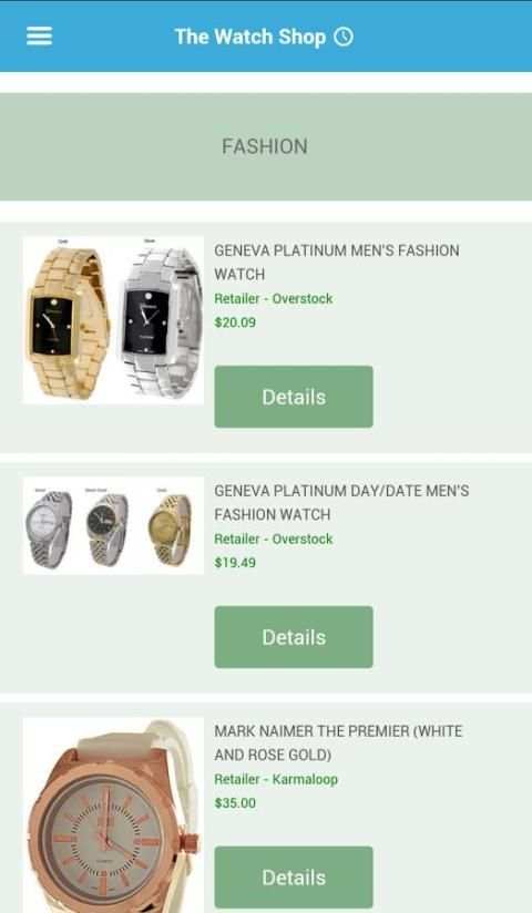 Watch Shop screenshot 2