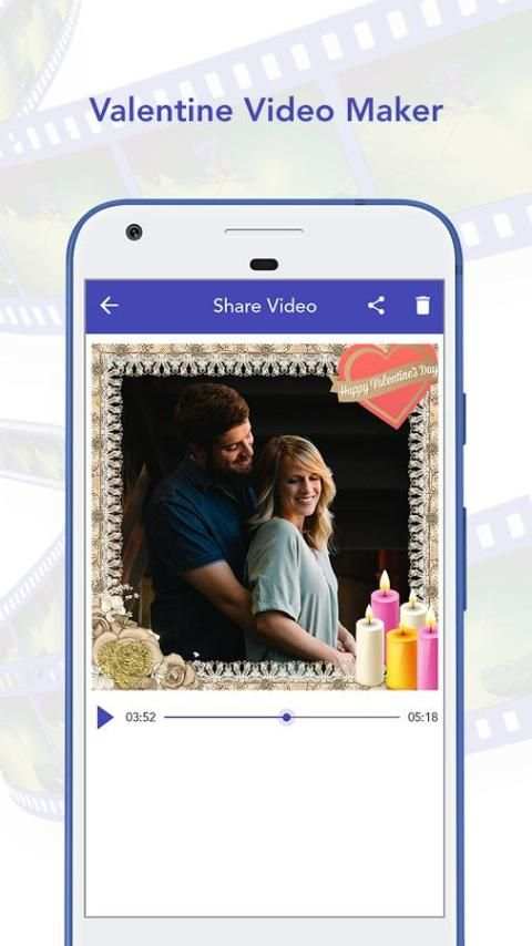 Valentine Video Maker скриншот 1