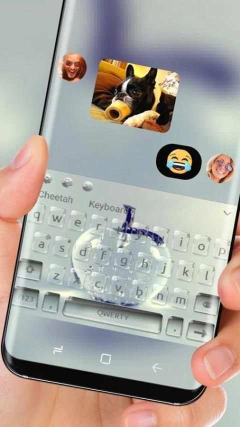 Crystal Apple Keyboard Theme screenshot 1
