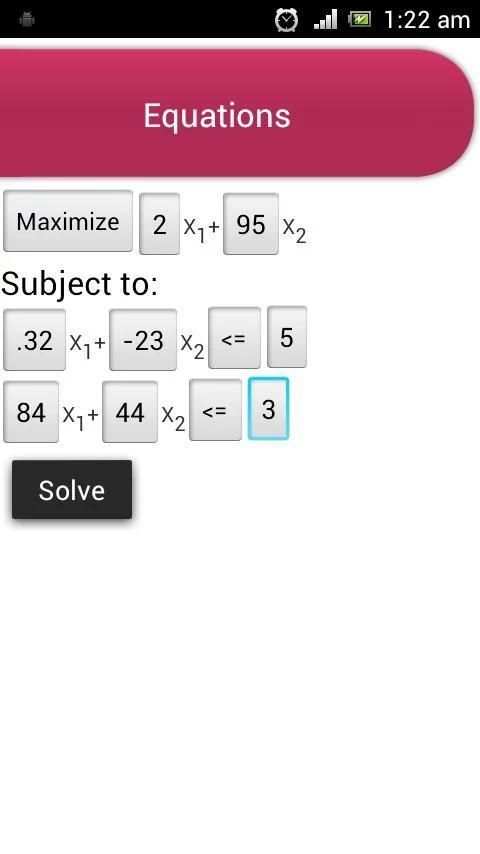Linear Optimization LITE स्क्रीनशॉट 3