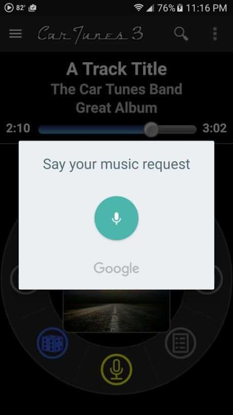 Car Tunes Music Player скриншот 1