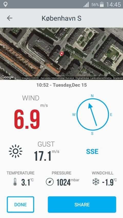 Vaavud Wind Meter screenshot 3