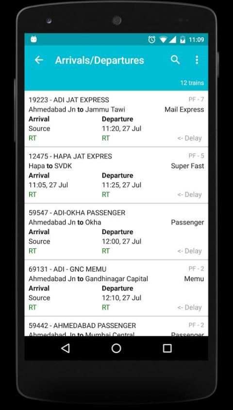 Indian Rail Info App screenshot 1
