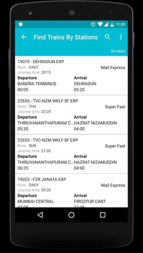 Indian Rail Info App screenshot 4