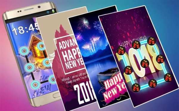 New Year Pattern Lock Screen With Picture Sccurity screenshot 5