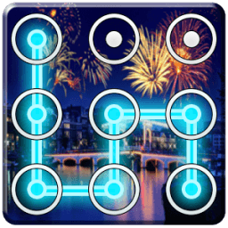 ikon New Year Pattern Lock Screen With Picture Sccurity