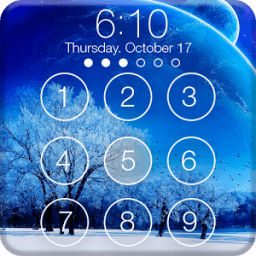 Winter Frost Snowfall Screenlock – PIN Lock Screen أيقونة