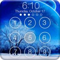 Winter Frost Snowfall Screenlock – PIN Lock Screen on 9Apps