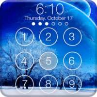 Winter Frost Snowfall Screenlock – PIN Lock Screen