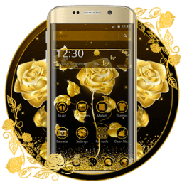Golden Rose Launcher Theme иконка