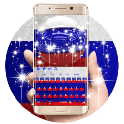 ikon Keyboard Bendera Rusia 3D