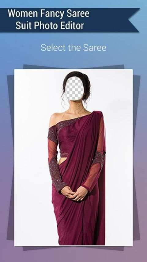 Women Fancy Saree Suit Photo Editor screenshot 2
