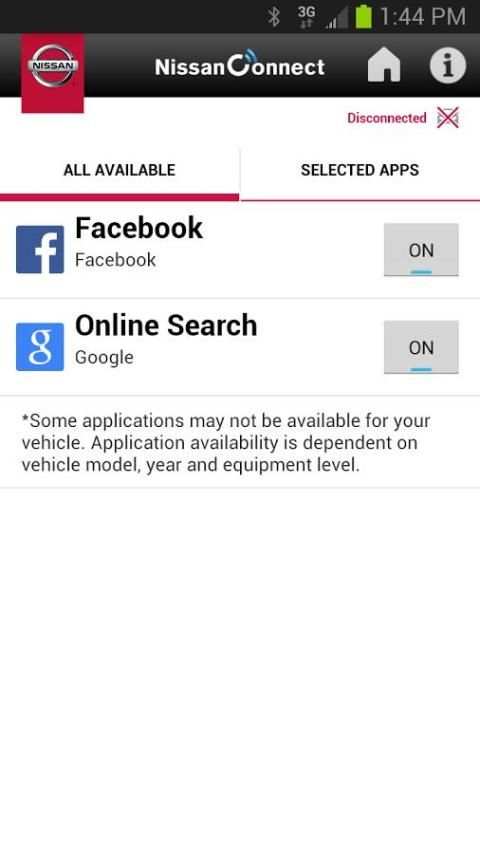 NissanConnect screenshot 1