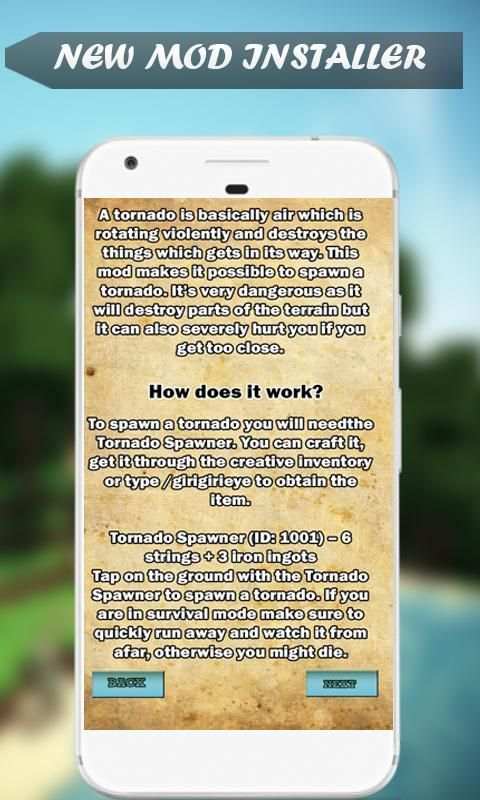 Mod Tornado for MCPE screenshot 1