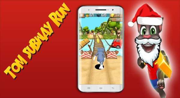Subway Tom Christmas Running Clash скриншот 2