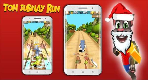 Subway Tom Christmas Running Clash скриншот 4