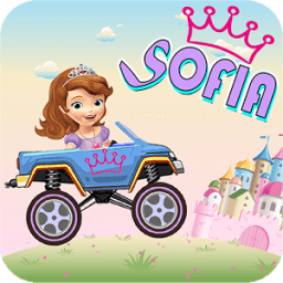 Princess Sofia Driving Car (Hill Climb) icon