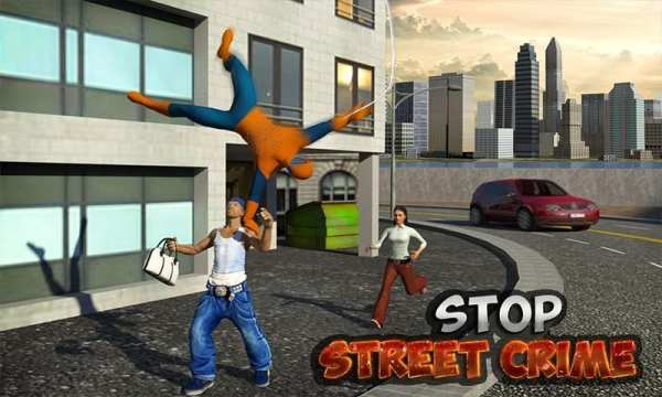 Flying Spider Rope Hero: Crime City Rescue Mission स्क्रीनशॉट 18