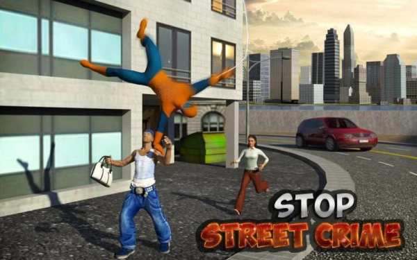 Flying Spider Rope Hero: Crime City Rescue Mission स्क्रीनशॉट 11
