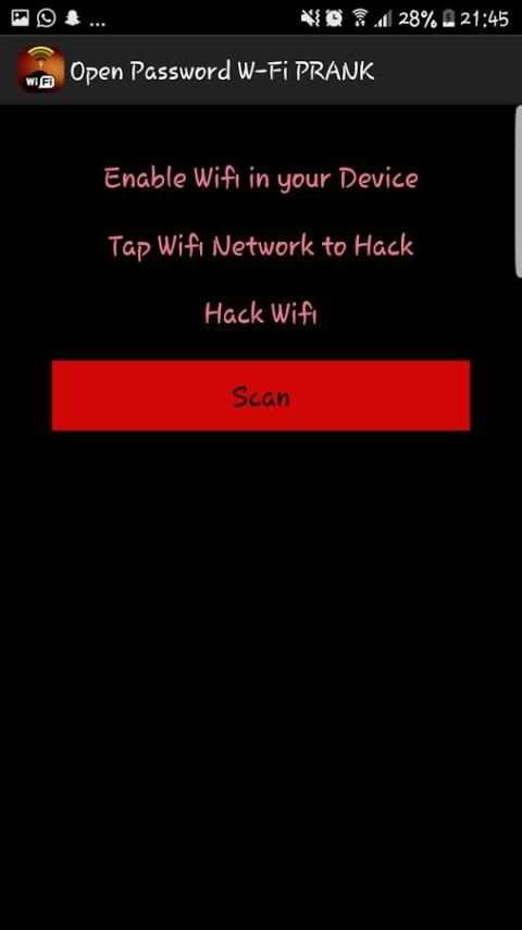 Open Password Wi-Fi PRANK screenshot 1