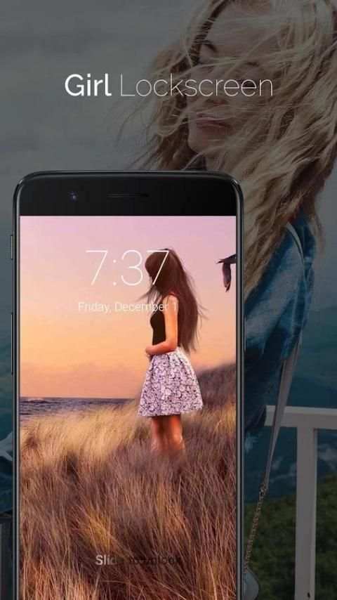 DIY GIRL PIP Photo I Lock Screen Phone X Locker скриншот 7