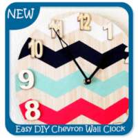 Easy DIY Chevron Wall Clock