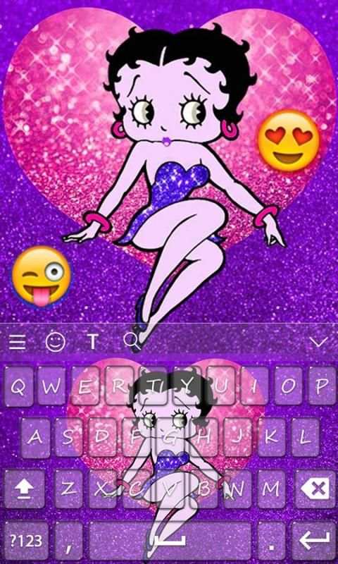 Betty Boop Keyboard Theme Emoji screenshot 2