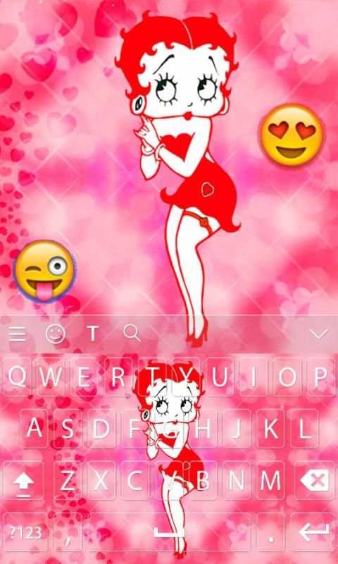Betty Boop Keyboard Theme Emoji screenshot 3