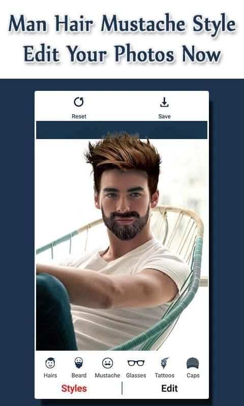 Man Hair Mustache & Beard Style - Boy Photo Editor 1 تصوير الشاشة