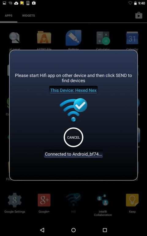 Hifi | WiFi Direct File Share 5 تصوير الشاشة
