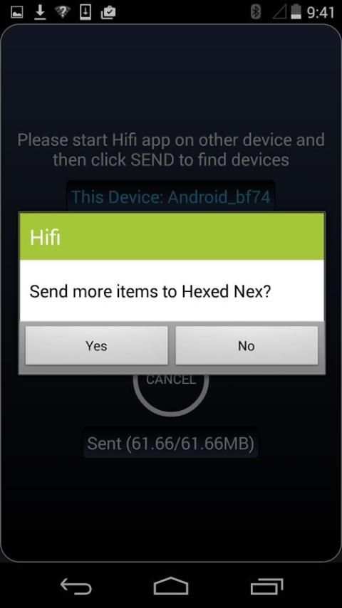 Hifi | WiFi Direct File Share 8 تصوير الشاشة