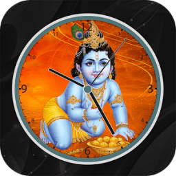 Krishna Clock Live Wallpaper أيقونة