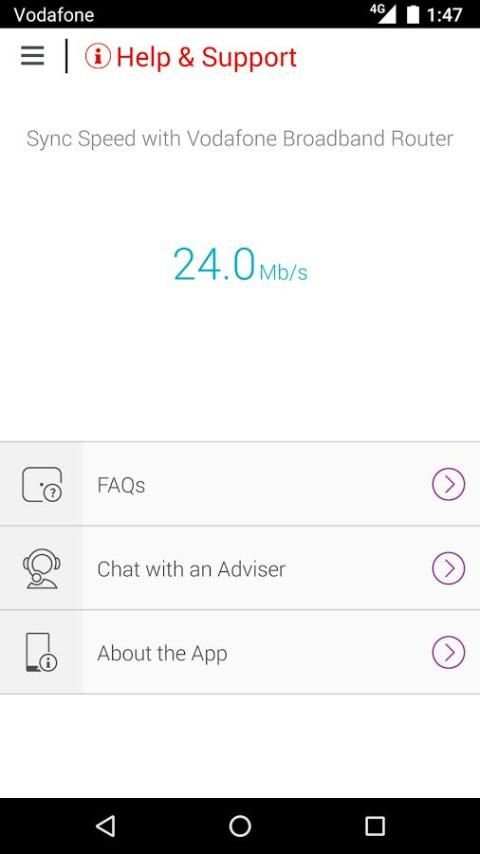 Vodafone Broadband скриншот 3
