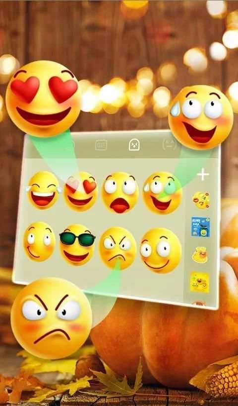 Happy Thanks Day Keyboard Theme скриншот 2