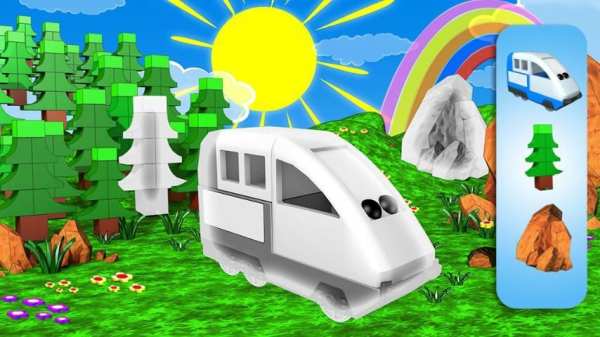 Happy Express Train puzzle скриншот 2