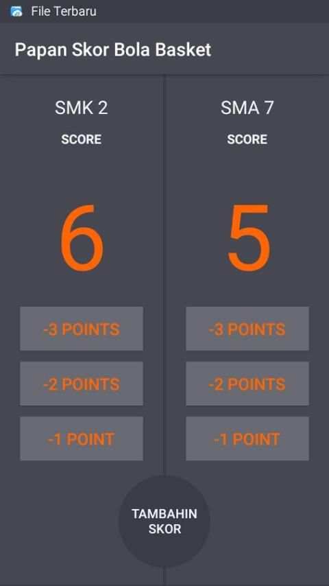 Papan Skor Bola Basket (Basketball Scoreboard) скриншот 4